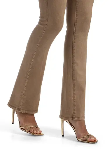 L'AGENCE Women's Selma Coated Baby Bootcut Jeans - Medium Brown | Thumbnail 6 L'AGENCE Women's Selma Coated Baby Bootcut Jeans - Medium Brown | Thumbnail 6