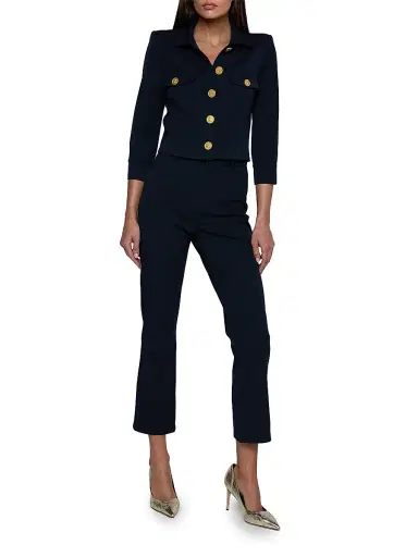 L'Agence Women's Ketra Baby Bootcut Crop Trousers - Midnight - Size 18 | Thumbnail 2