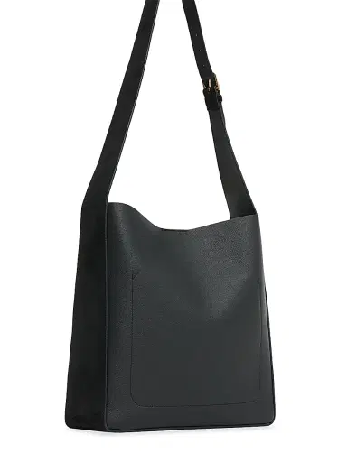 MANSUR GAVRIEL Women's Leather & Suede Box Tote Bag - Black | Thumbnail 2