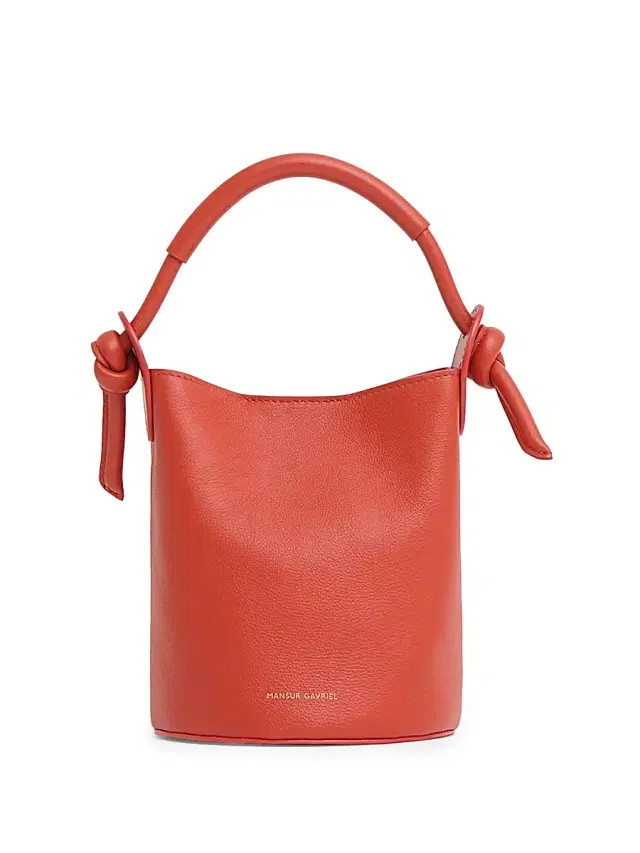 Mansur Gavriel Women's Mini Fortuna Leather Bucket Bag - Pomodoro