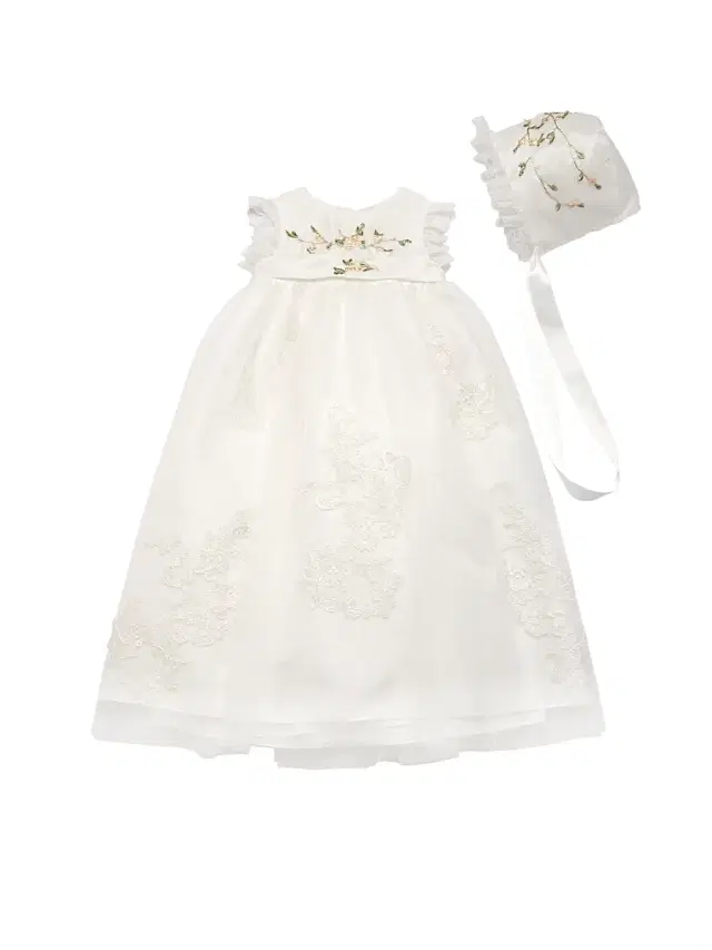 Baby Girl's Embroidered Floral Lace Dress -  Multi 12 Months