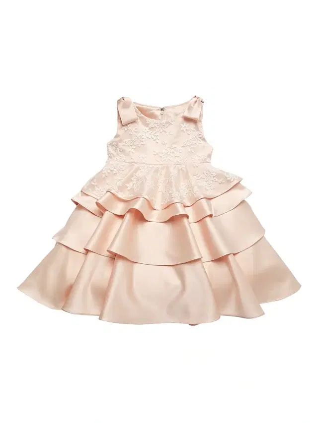 Joan Calabrese Baby Girl's, Little Girl's & Girl's Sleeveless Tiered Dress - Petal