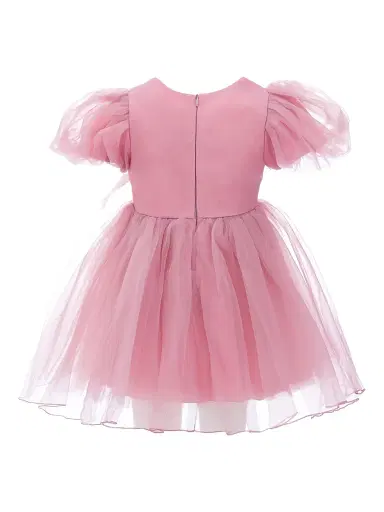 Tulleen Baby's, Little Girl's & Girl's Bow Organza Dress - Pink | Thumbnail 2 Tulleen Baby's, Little Girl's & Girl's Bow Organza Dress - Pink | Thumbnail 2