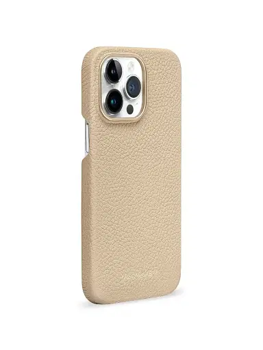 MAISON de SABRÉ Women's Leather Phone Case (iPhone 14 Pro Max) - Saharan Beige | Thumbnail 2