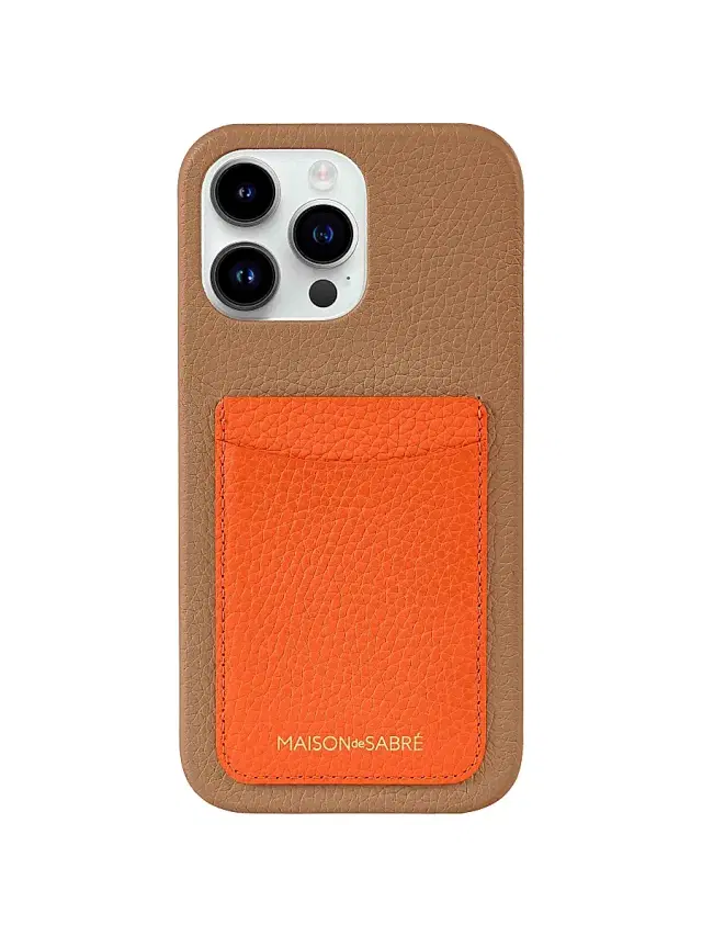 Maison de Sabre Card Phone Case (iPhone 15 Pro Max) - Graphite Caviar