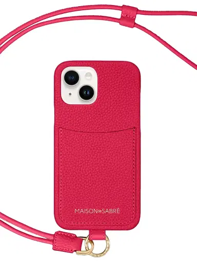 MAISON de SABRÉ Women's Sling Phone Case (iPhone 15) - Shibuya Fuchsia | Thumbnail 4