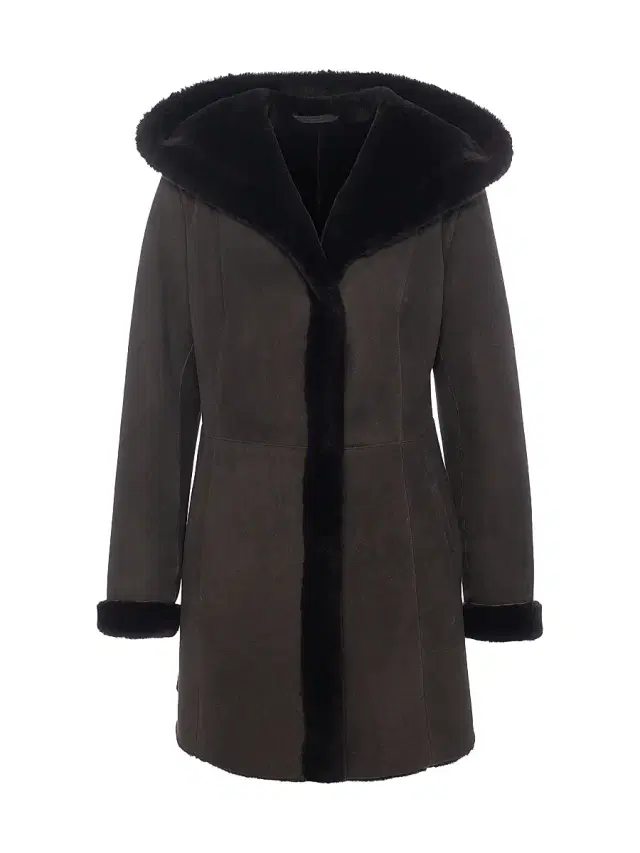 Gorski Women's Merino Shearling Lamb Parka - Dark Brown