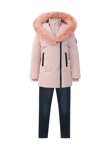 Mackage Little Girl's & Girl's Leelee Long Down Parka - Black - Size 6 | Thumbnail 2 Mackage Little Girl's & Girl's Leelee Long Down Parka - Black - Size 6 | Thumbnail 2