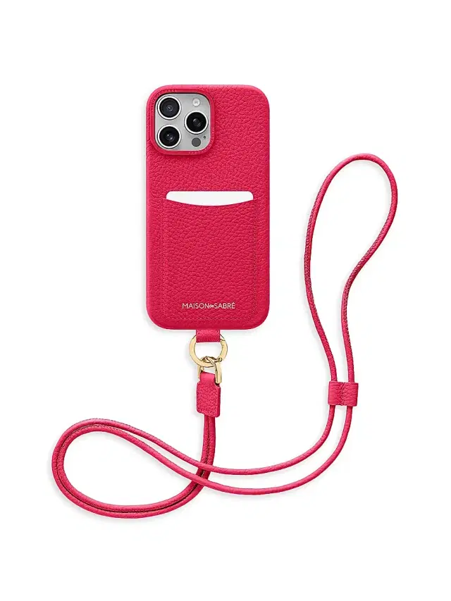 Maison de Sabre Sling Phone Case (iPhone 16 Pro) - Shibuya Fuchsia