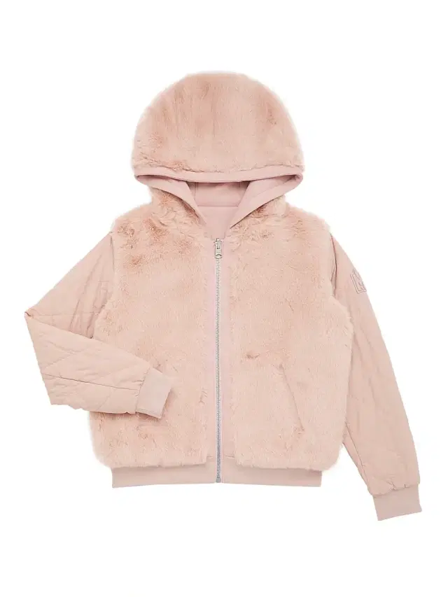 Mackage Little Kid's Mahala Faux Fur Hoodie - Sepia Rose