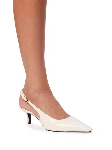 Black Suede Studio Women's Lainey 50MM Leather Pumps - Coconut Leather - Size 12 | Thumbnail 6 Black Suede Studio Women's Lainey 50MM Leather Pumps - Coconut Leather - Size 12 | Thumbnail 6
