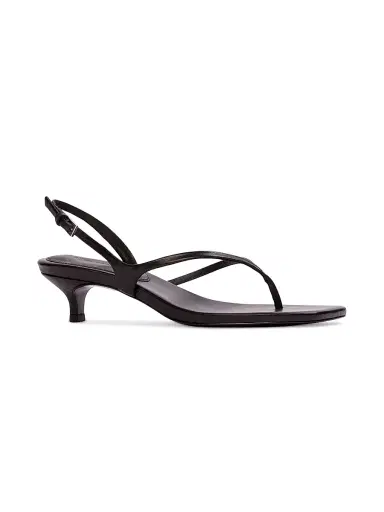 Black Suede Studio Women's Mehak 35MM Leather Sandals - Black Leather | Thumbnail 2 Black Suede Studio Women's Mehak 35MM Leather Sandals - Black Leather | Thumbnail 2