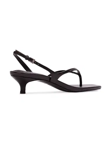 Black Suede Studio Women's Mehak 35MM Leather Sandals - Black Leather | Thumbnail 4 Black Suede Studio Women's Mehak 35MM Leather Sandals - Black Leather | Thumbnail 4