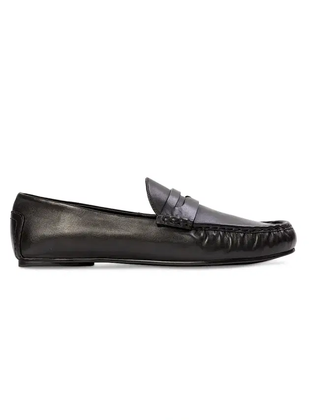 Women's Darlyn Leather Mocassin Loafers - Black Leather