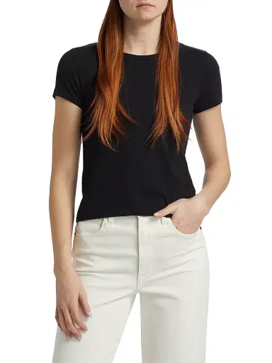 SLVRLAKE Women's Cotton Baby T-Shirt - Raven - Size Large | Thumbnail 3