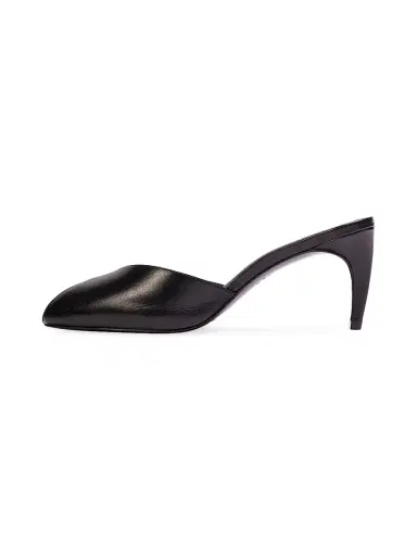 Black Suede Studio Women's Dovie 70MM Leather Mules - Black Leather - Size 7 | Thumbnail 4 Black Suede Studio Women's Dovie 70MM Leather Mules - Black Leather - Size 7 | Thumbnail 4