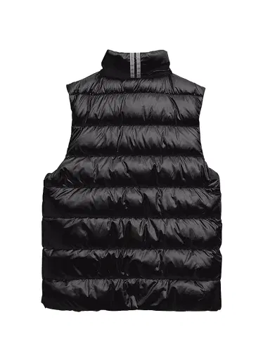 Canada Goose Girl's Crofton Logo Puffer Vest - Black | Thumbnail 2 Canada Goose Girl's Crofton Logo Puffer Vest - Black | Thumbnail 2