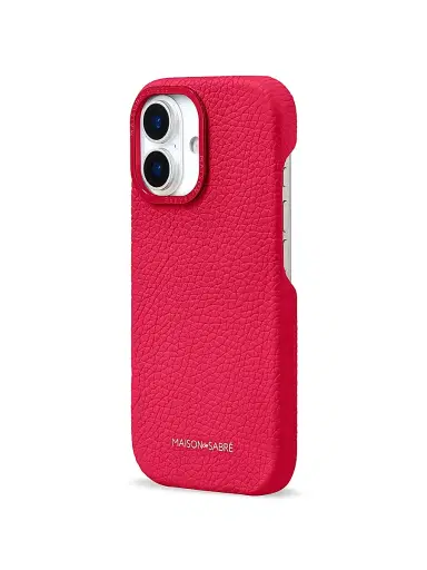 MAISON de SABRÉ Leather Phone Case (iPhone 17) - Shibuya Fuchsia | Thumbnail 2 MAISON de SABRÉ Leather Phone Case (iPhone 17) - Shibuya Fuchsia | Thumbnail 2
