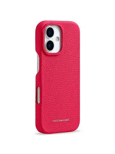 MAISON de SABRÉ Leather Phone Case (iPhone 17) - Shibuya Fuchsia | Thumbnail 3 MAISON de SABRÉ Leather Phone Case (iPhone 17) - Shibuya Fuchsia | Thumbnail 3