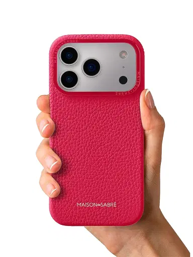 MAISON de SABRÉ Leather Phone Case (iPhone 17 Pro) - Shibuya Fuchsia | Thumbnail 5 MAISON de SABRÉ Leather Phone Case (iPhone 17 Pro) - Shibuya Fuchsia | Thumbnail 5