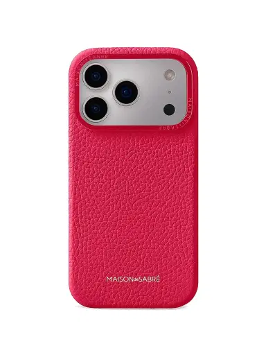 MAISON de SABRÉ Leather Phone Case (iPhone 17 Pro) - Shibuya Fuchsia | Thumbnail 1 MAISON de SABRÉ Leather Phone Case (iPhone 17 Pro) - Shibuya Fuchsia | Thumbnail 1