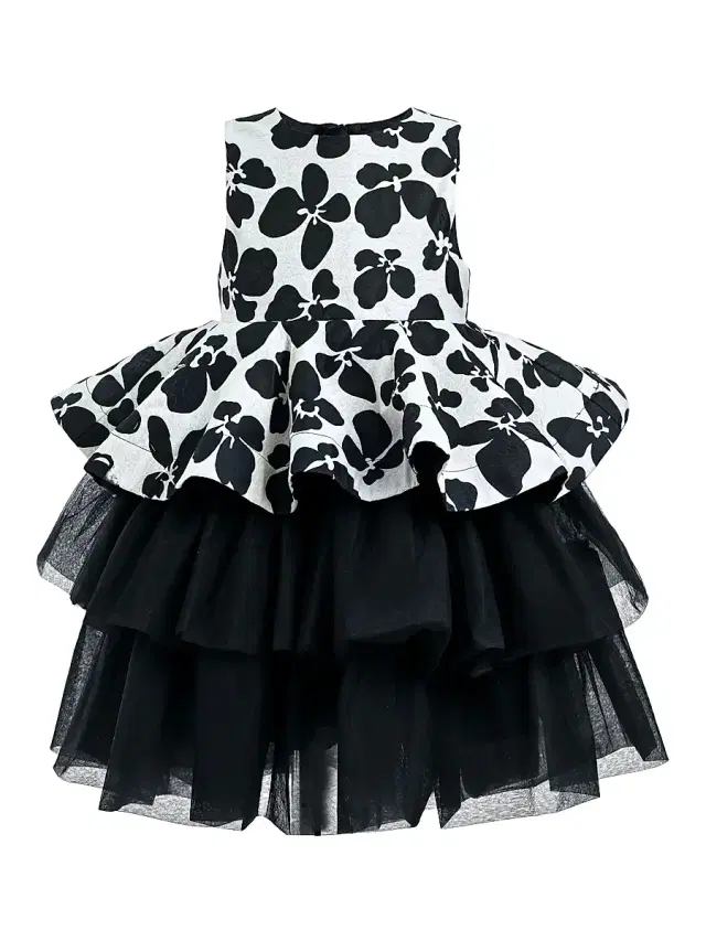 Little Girl's & Girl's Nazareen Dress - Black Multi