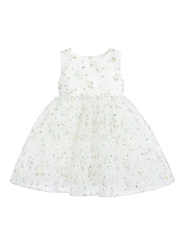 Baby Girl's Floral Patterned Bow Dress - 24 Months Baby Girl's Floral Patterned Bow Dress - 24 Months