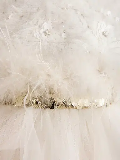 Tulleen Little Girl's & Girl's Feathered Tulle Dress - | Thumbnail 6 Tulleen Little Girl's & Girl's Feathered Tulle Dress - | Thumbnail 6