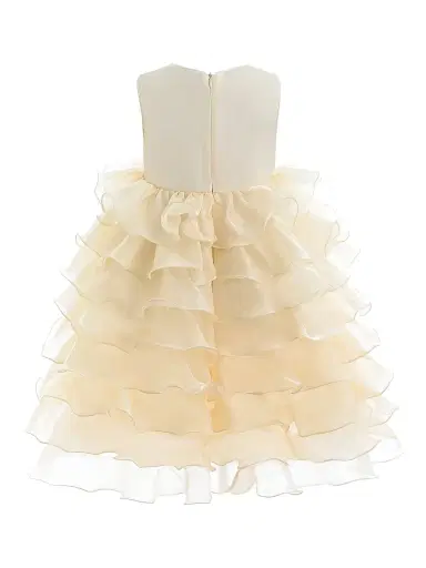Tulleen Little Girl's & Girl's Leah Dress - Gold | Thumbnail 2 Tulleen Little Girl's & Girl's Leah Dress - Gold | Thumbnail 2