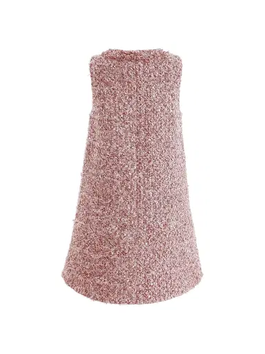 Tulleen Little Girl's & Girl's Tweed Sequin Shift Dress - Pink | Thumbnail 2 Tulleen Little Girl's & Girl's Tweed Sequin Shift Dress - Pink | Thumbnail 2