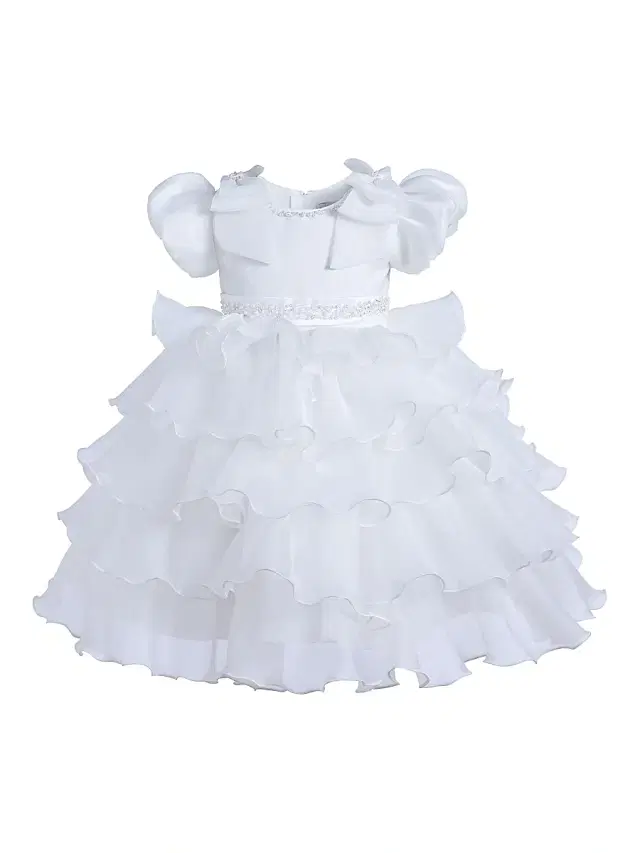Little Girl's & Girl's Bonaventura Dress - White Little Girl's & Girl's Bonaventura Dress - White