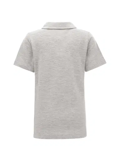 Moustache Little Boy's & Boy's Solid Polo Shirt - Grey - Size 14 | Thumbnail 2