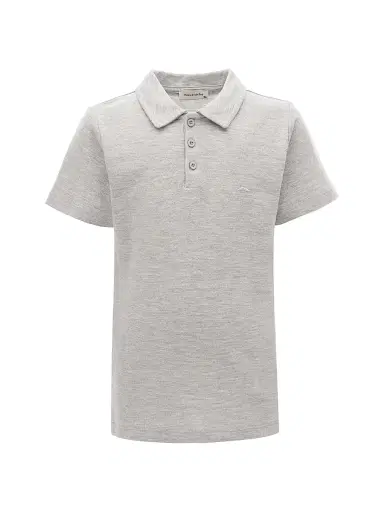 Moustache Little Boy's & Boy's Solid Polo Shirt - Grey - Size 14 | Thumbnail 1