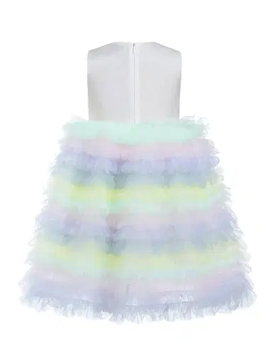 Mimi Tutu Little Girl's Ruffle Tiered Pom Dress - Purple | Thumbnail 2 Mimi Tutu Little Girl's Ruffle Tiered Pom Dress - Purple | Thumbnail 2