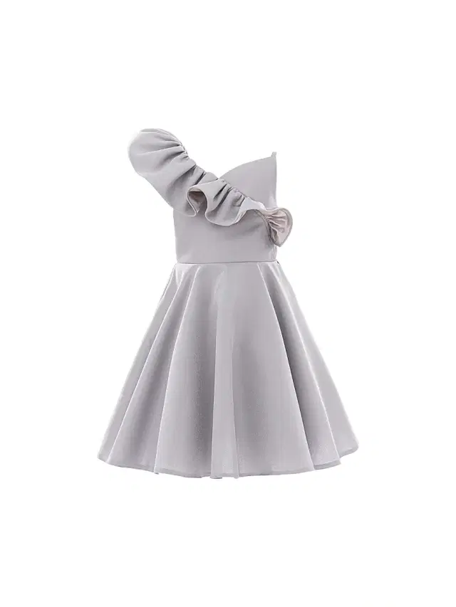 Little Girl's & Girl's Riviera Dress - Silver