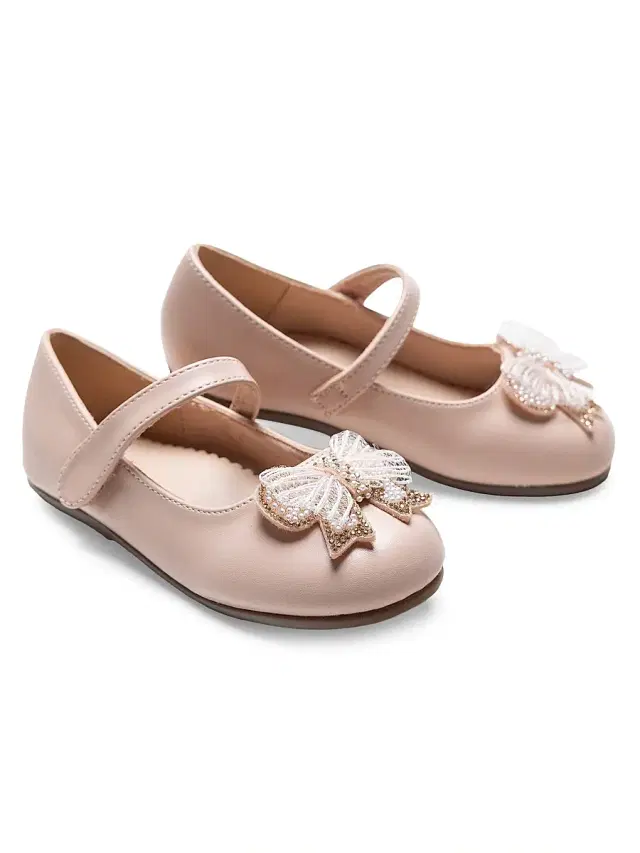 Tulleen Baby Girl's Charlotte Ribbon Flats - Pink 6.5 (Baby)