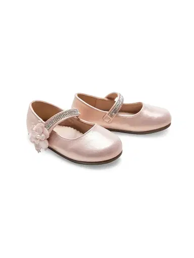 Tulleen Baby Girl's Primrose Rhinestone Flats - Pink 9.5 (Toddler) | Thumbnail 2 Tulleen Baby Girl's Primrose Rhinestone Flats - Pink 9.5 (Toddler) | Thumbnail 2
