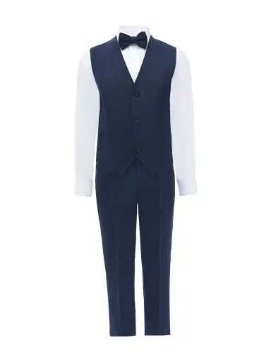 Moustache Little Boy's & Boy's Formal Suit - Navy - Size 11 | Thumbnail 3