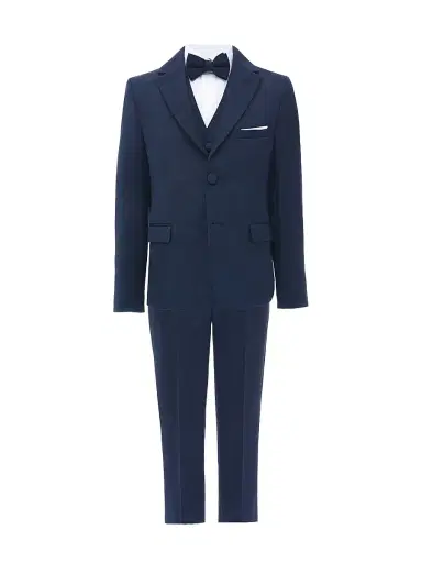 Moustache Little Boy's & Boy's Formal Suit - Navy - Size 11 | Thumbnail 1