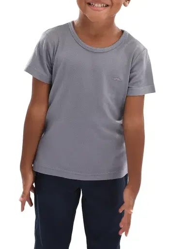 Moustache Little Boy's & Boy's Solid T-Shirt - Grey - Size 14 | Thumbnail 3