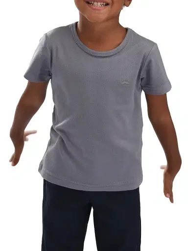 Moustache Little Boy's & Boy's Solid T-Shirt - Grey - Size 14 | Thumbnail 4
