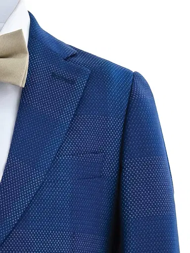 Moustache Little Boy's & Boy's Check Blazer Suit Set - Blue - Size 16 | Thumbnail 3 Moustache Little Boy's & Boy's Check Blazer Suit Set - Blue - Size 16 | Thumbnail 3