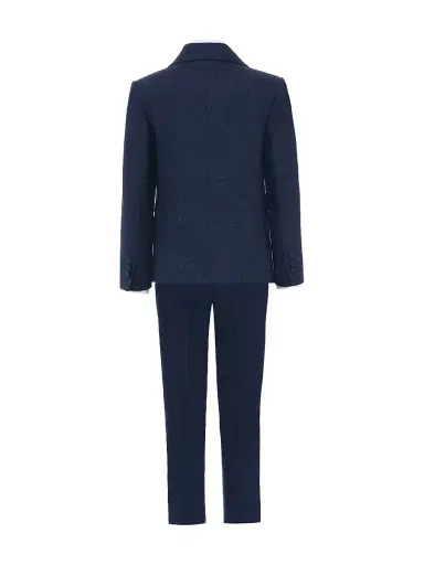 Moustache Little Boy's & Boy's Midnight Sparkle Suit - Navy - Size 13 | Thumbnail 2