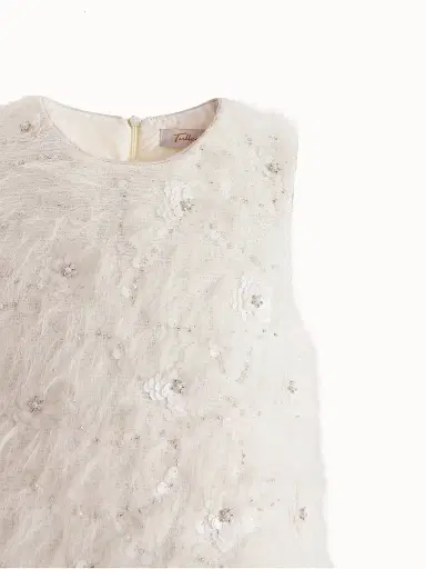 Tulleen Little Girl's & Girl's Sparkle Tulle Dress - Off White | Thumbnail 6 Tulleen Little Girl's & Girl's Sparkle Tulle Dress - Off White | Thumbnail 6