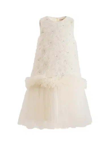 Tulleen Little Girl's & Girl's Sparkle Tulle Dress - Off White | Thumbnail 1 Tulleen Little Girl's & Girl's Sparkle Tulle Dress - Off White | Thumbnail 1