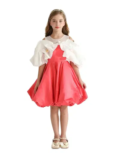 Tulleen Baby & Little Girl's & Girl's Isadora Dress - Red | Thumbnail 3 Tulleen Baby & Little Girl's & Girl's Isadora Dress - Red | Thumbnail 3