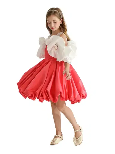 Tulleen Baby & Little Girl's & Girl's Isadora Dress - Red | Thumbnail 5 Tulleen Baby & Little Girl's & Girl's Isadora Dress - Red | Thumbnail 5