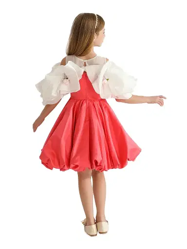 Tulleen Baby & Little Girl's & Girl's Isadora Dress - Red | Thumbnail 6 Tulleen Baby & Little Girl's & Girl's Isadora Dress - Red | Thumbnail 6