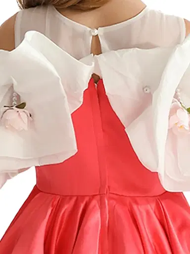 Tulleen Baby & Little Girl's & Girl's Isadora Dress - Red | Thumbnail 8 Tulleen Baby & Little Girl's & Girl's Isadora Dress - Red | Thumbnail 8