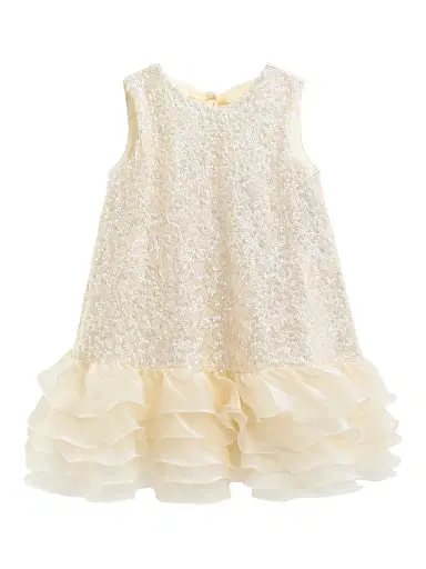 Tulleen Little Girl's & Girl's Catania Dress - Gold | Thumbnail 1 Tulleen Little Girl's & Girl's Catania Dress - Gold | Thumbnail 1